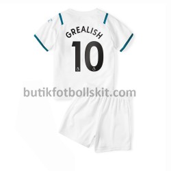 Manchester City Jack Grealish 10 Barn Borta Matchtröja 2021/22 Kortärmad