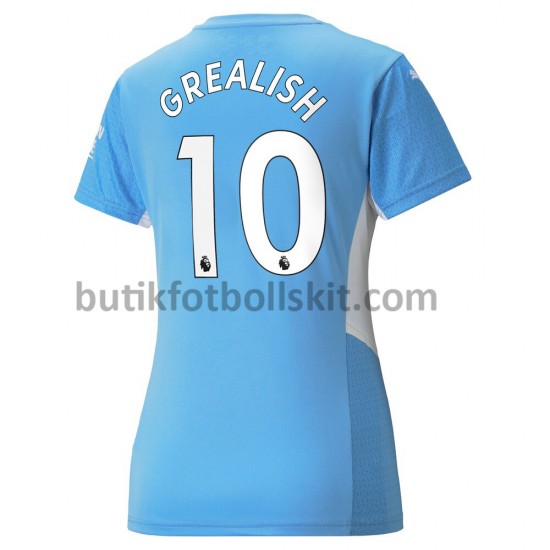 Manchester City Jack Grealish 10 Damen Hemma Matchtröja 2021/22 Kortärmad