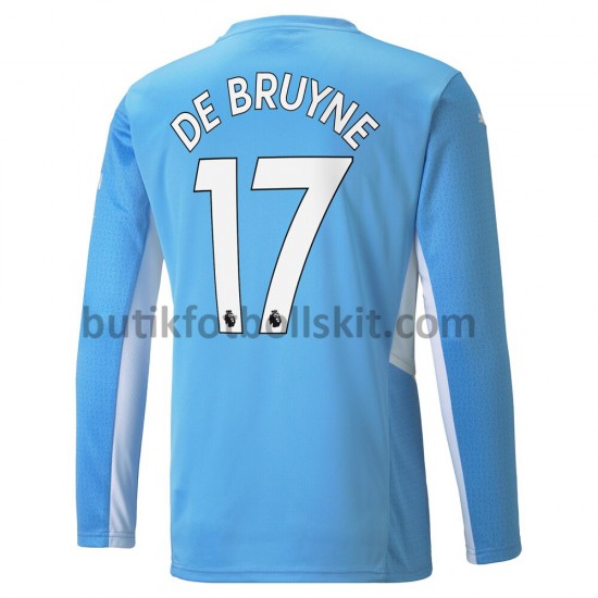 Manchester City Kevin De Bruyne 17 Hemma Matchtröja 2021/22 Långärmad