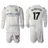 Manchester City Kevin De Bruyne 17 Barn Borta Matchtröja 2021/22 Långärmad