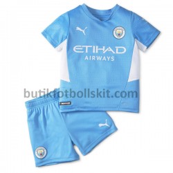 Manchester City Barn Hemma Matchtröja 2021/22 Kortärmad