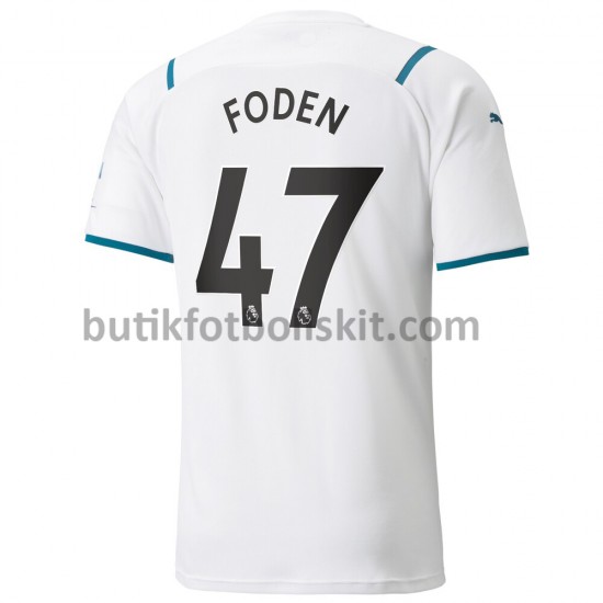 Manchester City Phil Foden 47 Borta Matchtröja 2021/22 Kortärmad