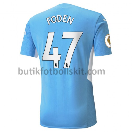 Manchester City Phil Foden 47 Hemma Matchtröja 2021/22 Kortärmad