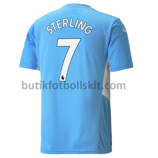 Manchester City Raheem Sterling 7 Hemma Matchtröja 2021/22 Kortärmad