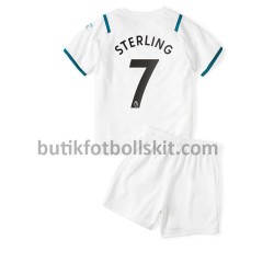 Manchester City Raheem Sterling 7 Barn Borta Matchtröja 2021/22 Kortärmad