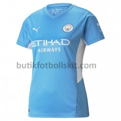 Manchester City Dam Hemma Matchtröja 2021/22 Kortärmad