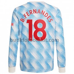 Manchester United Bruno Fernandes 18 Borta Matchtröja 2021/22 Långärmad