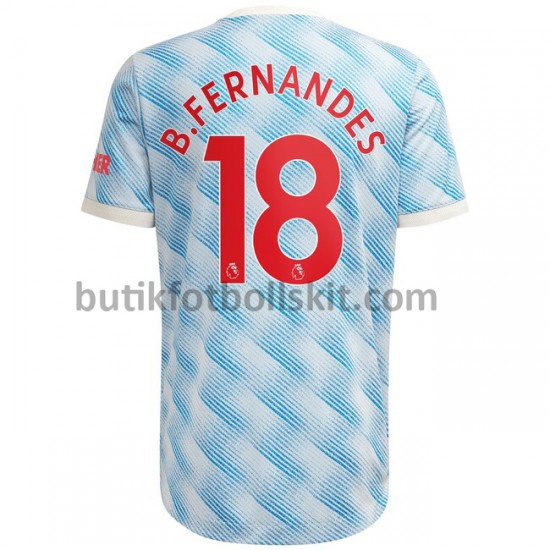 Manchester United Bruno Fernandes 18 Borta Matchtröja 2021/22 Kortärmad