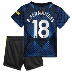 Manchester United Bruno Fernandes 18 Barn Tredje Matchtröja 2021/22 Kortärmad