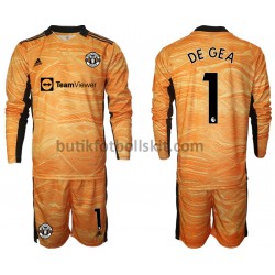 Manchester United David de Gea 1 Målvakt Barn Hemma Matchtröja 2021/22 Långärmad