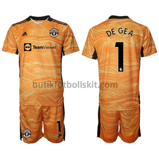 Manchester United David de Gea 1 Målvakt Barn Hemma Matchtröja 2021/22 Kortärmad