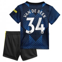Manchester United Donny van de Beek 34 Barn Tredje Matchtröja 2021/22 Kortärmad