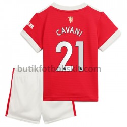 Manchester United Edinson Cavani 21 Barn Hemma Matchtröja 2021/22 Kortärmad