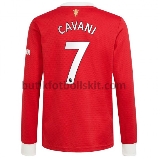 Manchester United Edinson Cavani 7 Hemma Matchtröja 2021/22 Långärmad