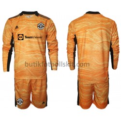 Manchester United Målvakt Barn Hemma Matchtröja 2021/22 Långärmad