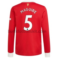Manchester United Harry Maguire 5 Hemma Matchtröja 2021/22 Långärmad
