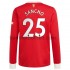 Manchester United Jadon Sancho 25 Hemma Matchtröja 2021/22 Långärmad