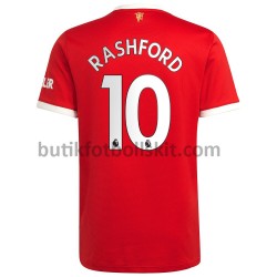 Manchester United Marcus Rashford 10 Hemma Matchtröja 2021/22 Kortärmad