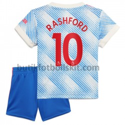 Manchester United Marcus Rashford 10 Barn Borta Matchtröja 2021/22 Kortärmad