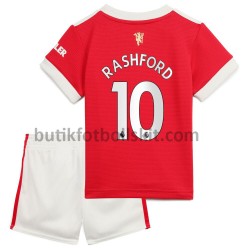 Manchester United Marcus Rashford 10 Barn Hemma Matchtröja 2021/22 Kortärmad