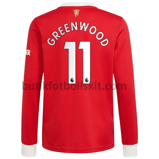 Manchester United Mason Greenwood 11 Hemma Matchtröja 2021/22 Långärmad