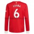 Manchester United Paul Pogba 6 Hemma Matchtröja 2021/22 Långärmad
