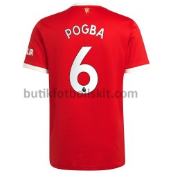 Manchester United Paul Pogba 6 Hemma Matchtröja 2021/22 Kortärmad