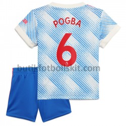 Manchester United Pogba 6 Barn Borta Matchtröja 2021/22 Kortärmad