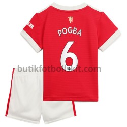 Manchester United Pogba 6 Barn Hemma Matchtröja 2021/22 Kortärmad