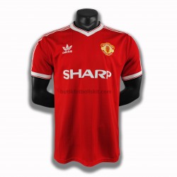 Manchester United Retro Hemma Matchtröja 1984 Kortärmad