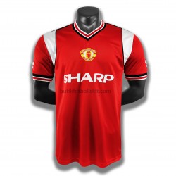 Manchester United Retro Hemma Matchtröja 1985 Kortärmad
