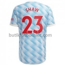 Manchester United Shaw 23 Borta Matchtröja 2021/22 Kortärmad