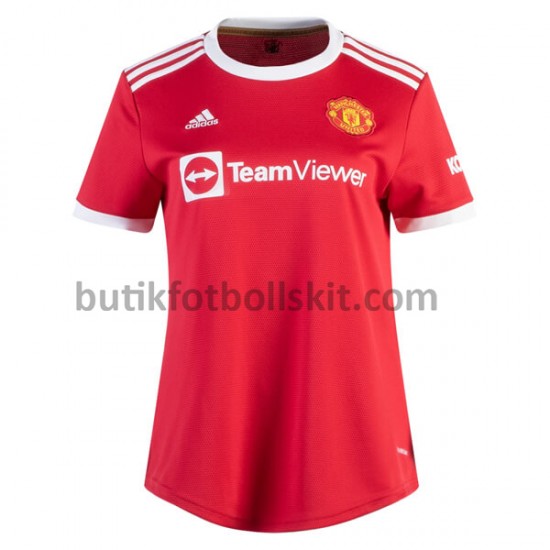 Manchester United Dam Hemma Matchtröja 2021/22 Kortärmad
