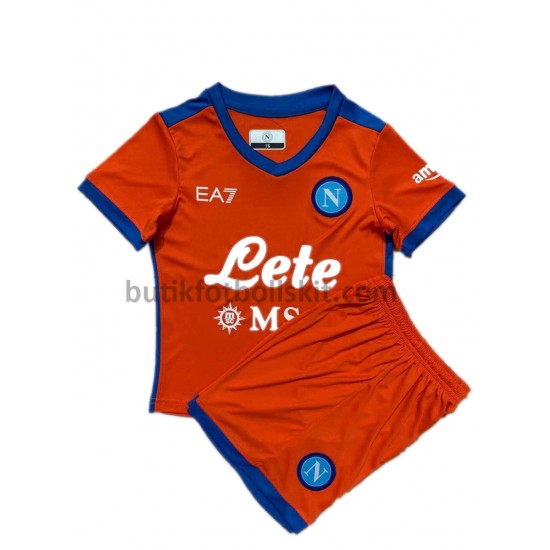 SSC Napoli Barn Tredje Matchtröja 2021/22 Kortärmad