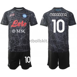SSC Napoli Diego Maradona 10 Special Barn Hemma Matchtröja 2021/22 Kortärmad