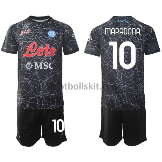SSC Napoli Diego Maradona 10 Special Barn Hemma Matchtröja 2021/22 Kortärmad