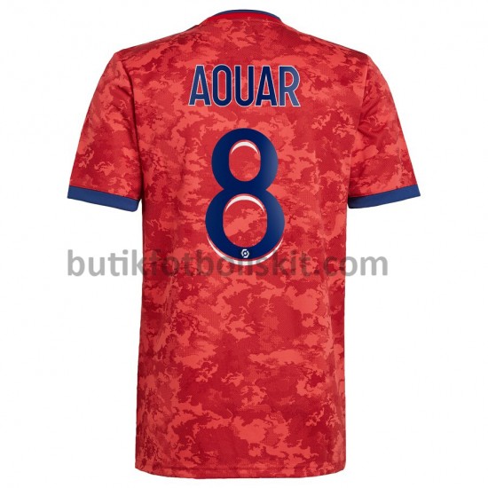 Olympique lyonnais Houssem Aouar 8 Borta Matchtröja 2021/22 Kortärmad