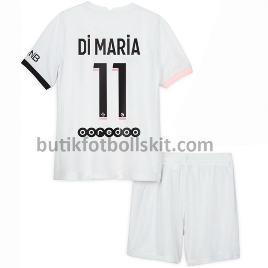 Paris Saint-Germain Di Maria 11 Barn Borta Matchtröja 2021/22 Kortärmad