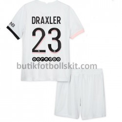 Paris Saint-Germain Julian Draxler 23 Barn Borta Matchtröja 2021/22 Kortärmad