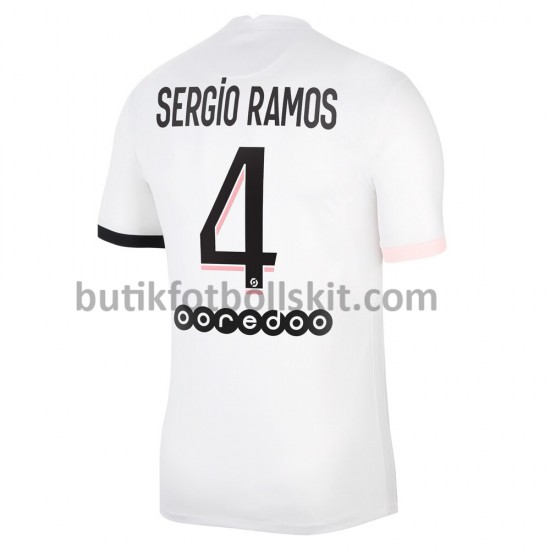 Paris Saint-Germain Sergio Ramos 4 Borta Matchtröja 2021/22 Kortärmad