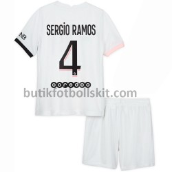 Paris Saint-Germain Sergio Ramos 4 Barn Borta Matchtröja 2021/22 Kortärmad