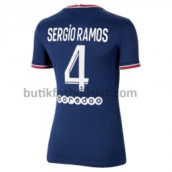 Paris Saint-Germain Sergio Ramos 4 Dam Hemma Matchtröja 2021/22 Kortärmad