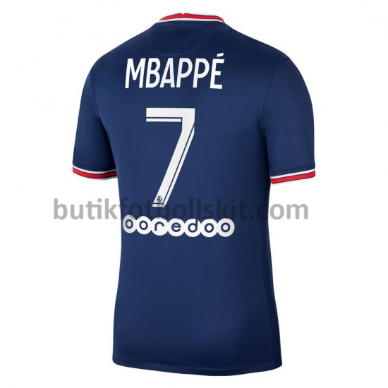 Paris Saint-Germain Kylian Mbappé 7 Hemma Matchtröja 2021/22 Kortärmad