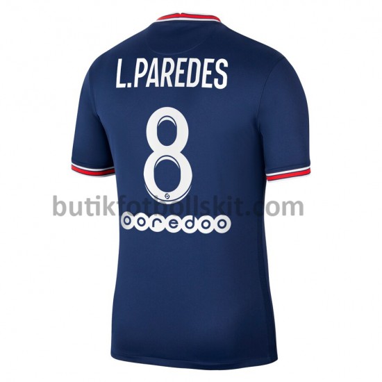 Paris Saint-Germain Leandro Paredes 8 Hemma Matchtröja 2021/22 Kortärmad