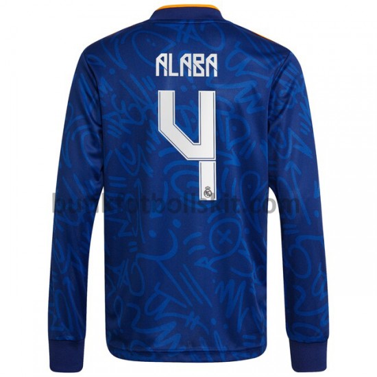 Real Madrid David Alaba 4 Borta Matchtröja 2021/22 Långärmad