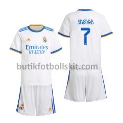 Real Madrid Eden Hazard 7 Barn Hemma Matchtröja 2021/22 Kortärmad