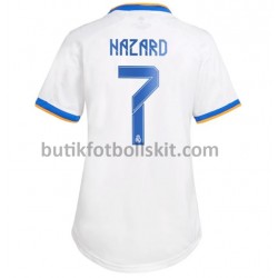 Real Madrid Eden Hazard 7 Dam Hemma Matchtröja 2021/22 Kortärmad