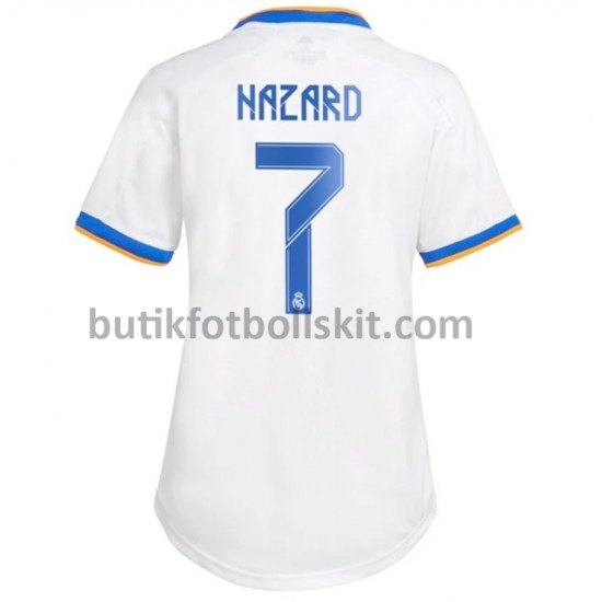 Real Madrid Eden Hazard 7 Dam Hemma Matchtröja 2021/22 Kortärmad