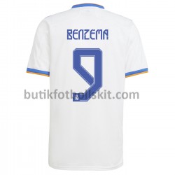 Real Madrid Karim Benzema 9 Hemma Matchtröja 2021/22 Kortärmad