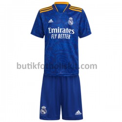 Real Madrid Barn Borta Matchtröja 2021/22 Kortärmad